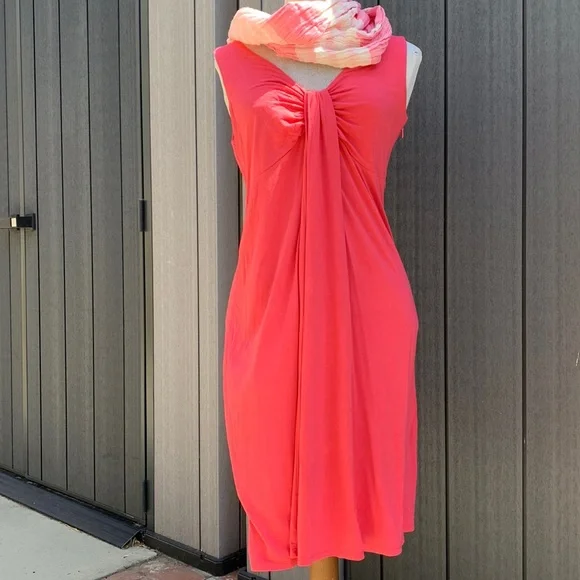 coral maternity bridesmaid dress Simple A-Line Coral Chiffon Long Bridesmaid Dresses